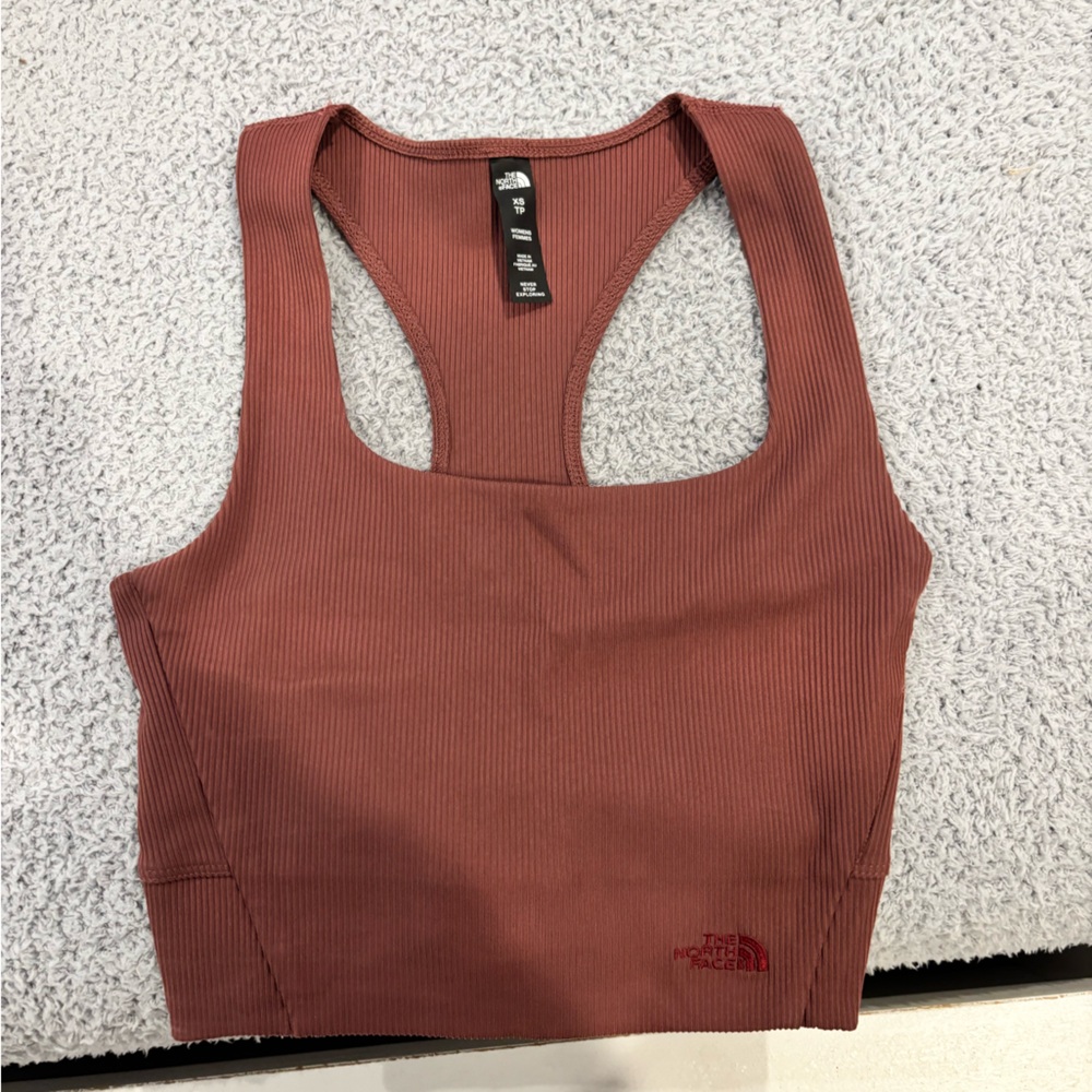 The North Face Rust Ribbed Tank Top